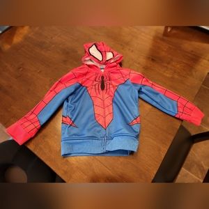 Childrens Size 5 Marvel Spiderman Hoodie Sweatshirt